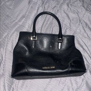 Michael Kors Black Leather Satchel